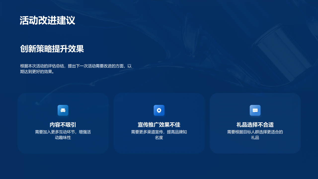 蓝色现代商务新品上市活动策划PPT模板