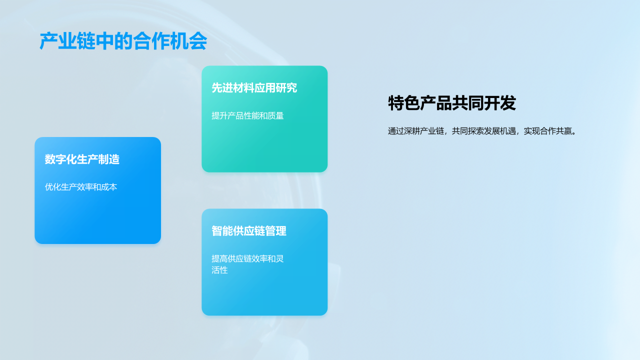 蓝色现代商务航空产业技术共创航空未来PPT模板