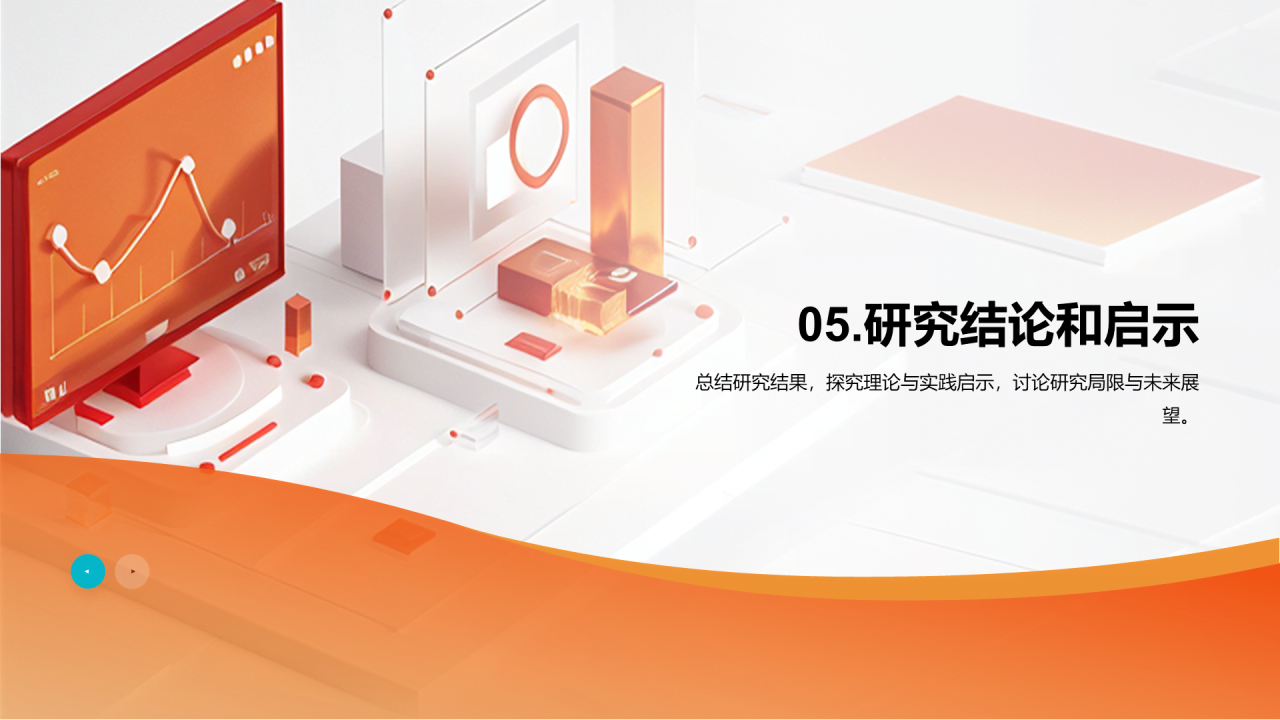 橙色商务现代移动互联网用户行为研究报告PPT模板