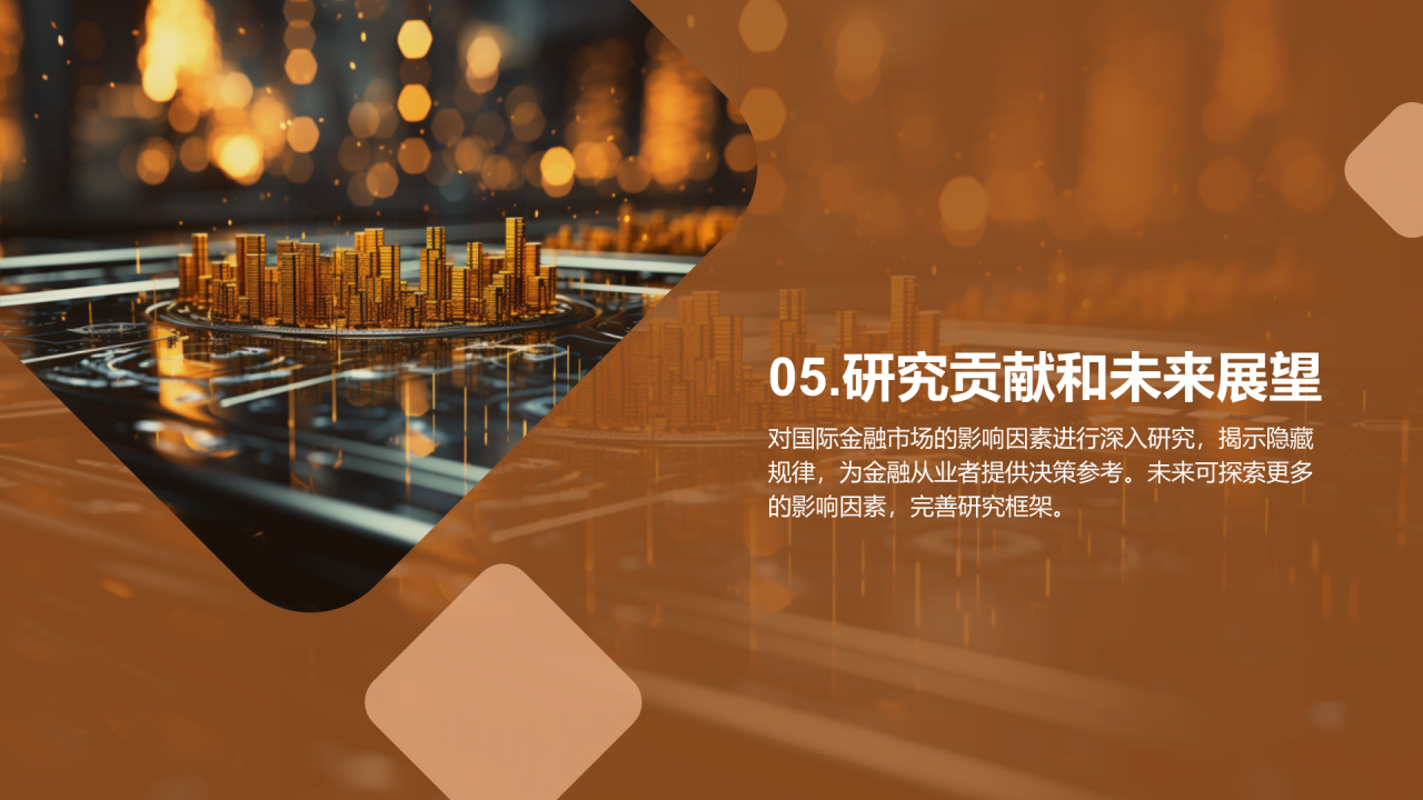 黄色商务现代国际金融市场研究报告PPT模板