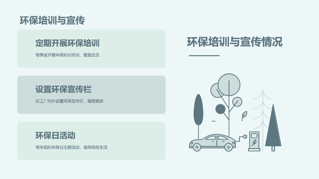 绿色商务现代环保工作成果汇报总结PPT模板