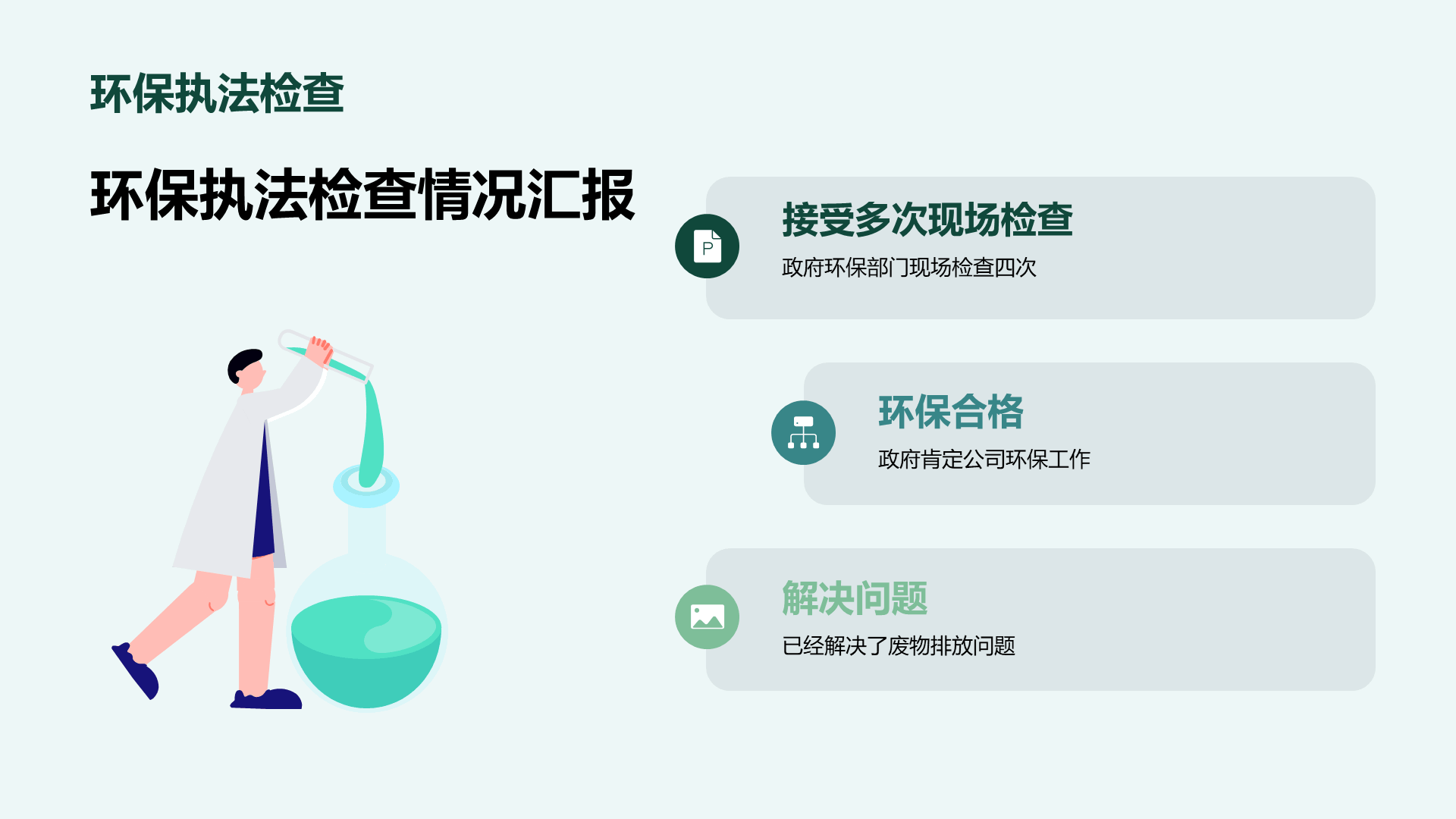 绿色商务现代环保工作成果汇报总结PPT模板
