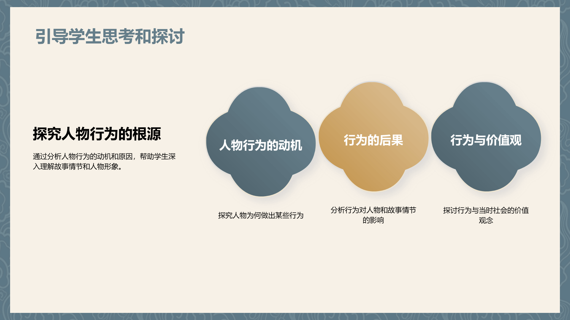 灰色插画复古国风名著导读水浒传培训课件PPT模板