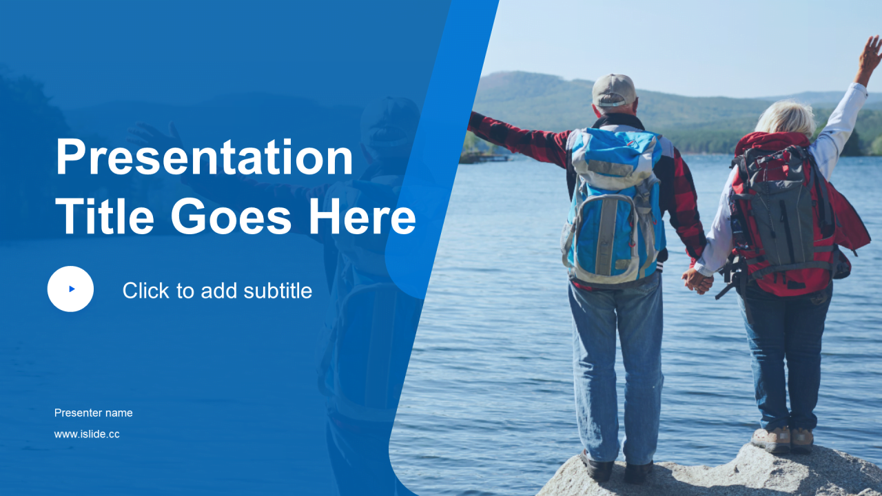 蓝色商务现代康养旅游投资未来PPT模板