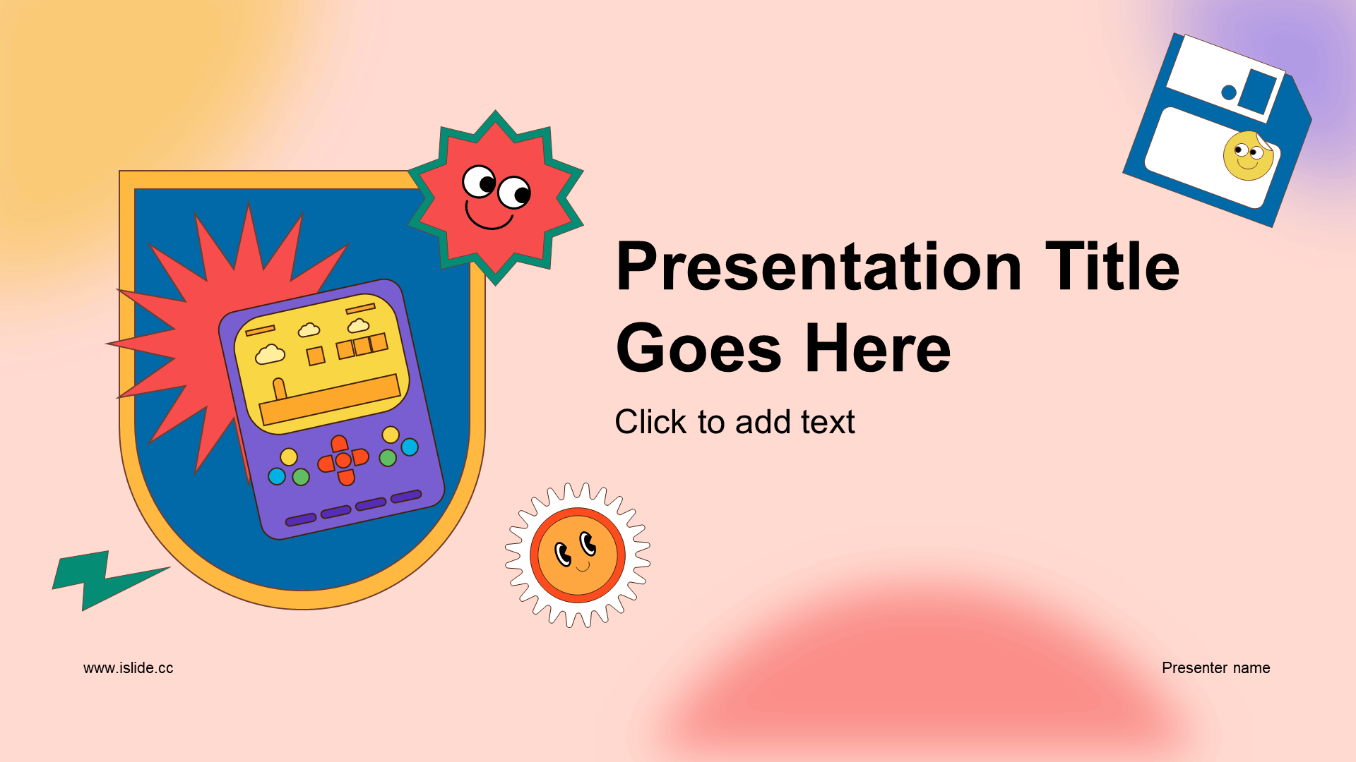 橙色简约扁平儿童公益ppt