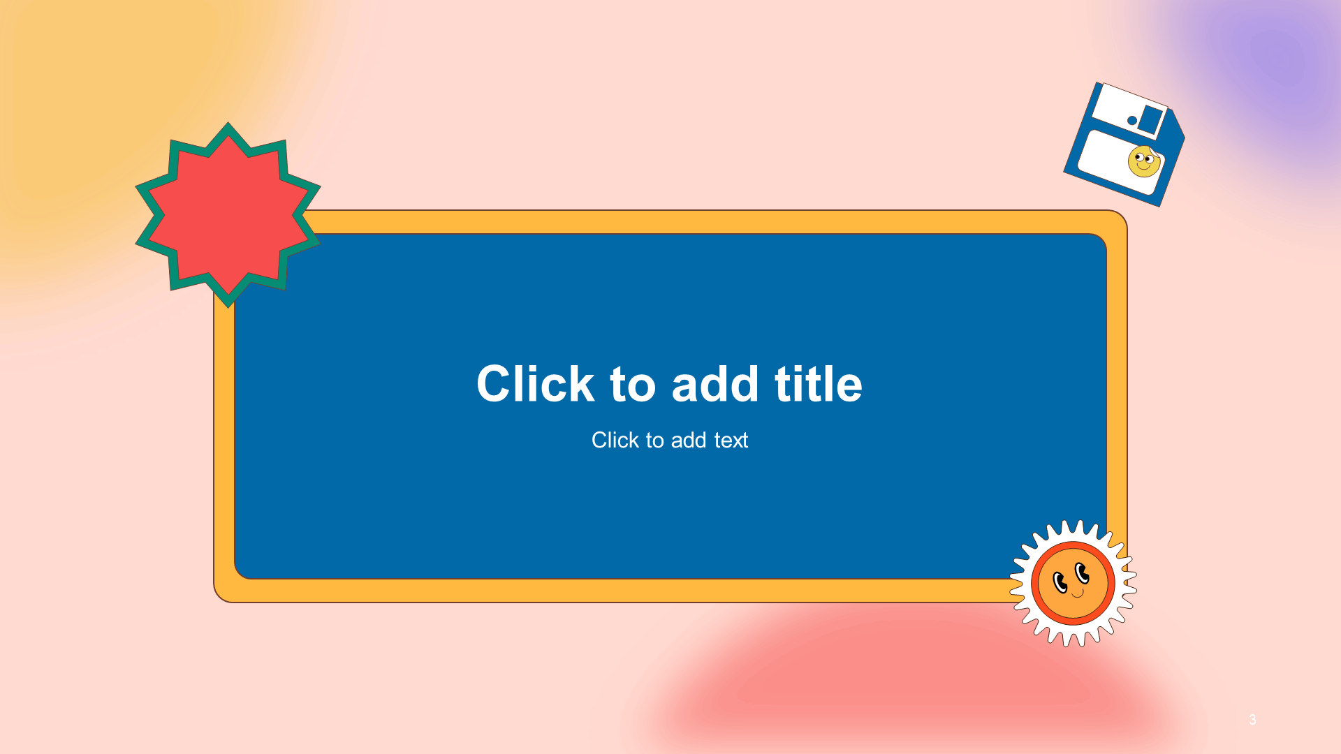 橙色简约扁平儿童公益ppt