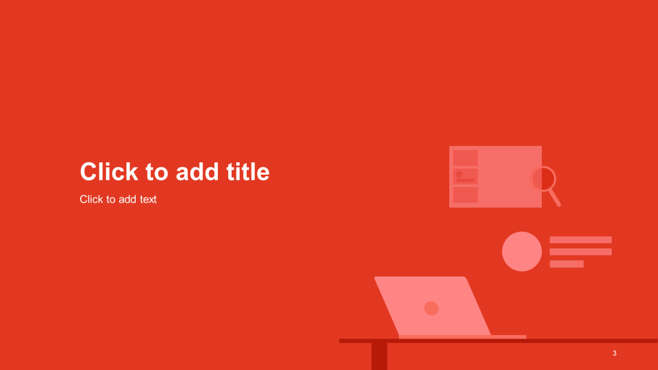 红色插画竞聘述职PPT主题