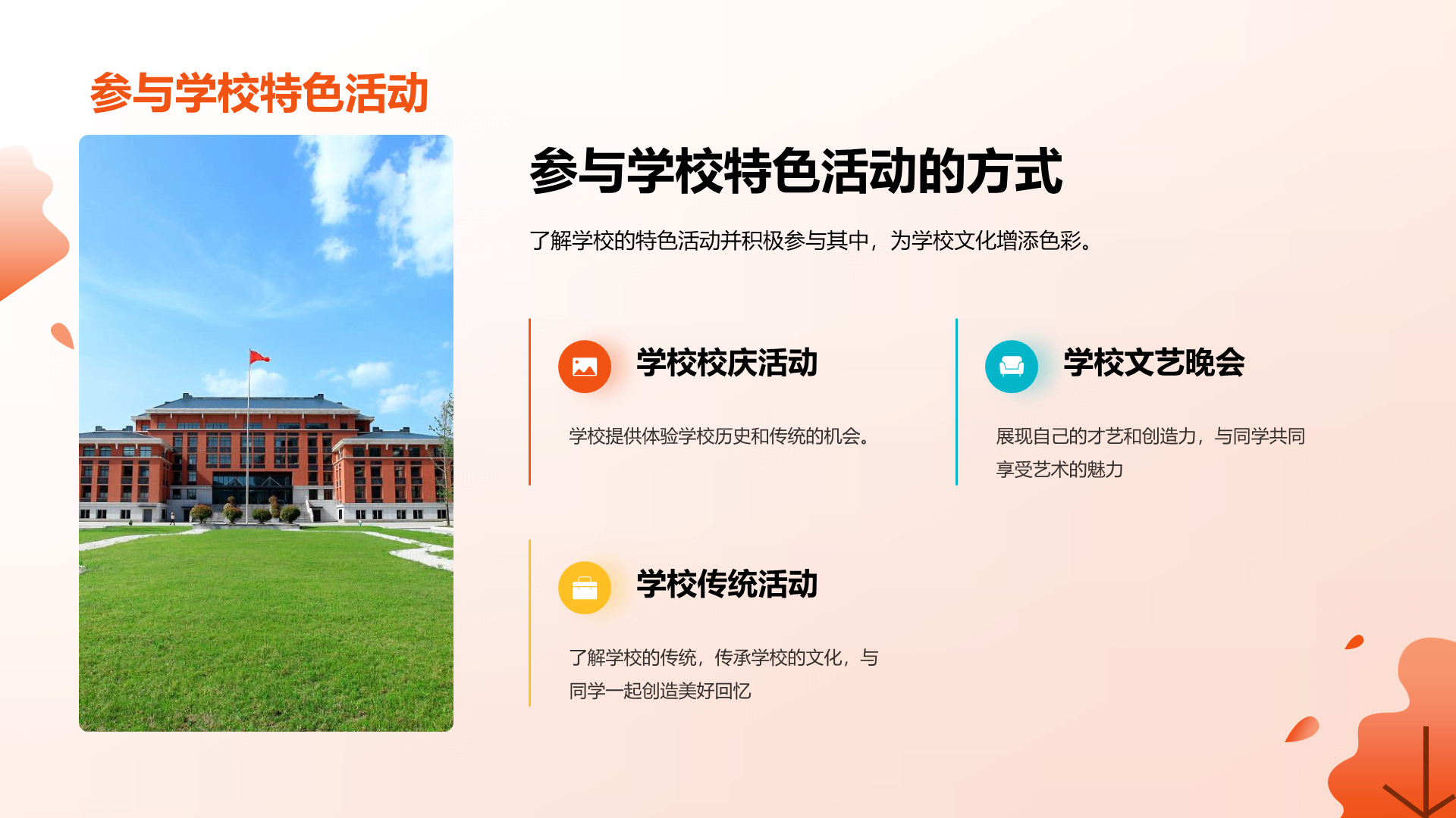 橙色商务现代周年校庆校庆相册展示PPT模板