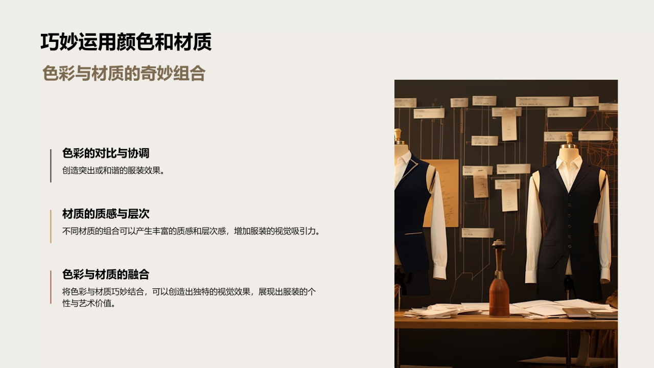 黄色商务现代服装设计创意分享相册展示PPT模板