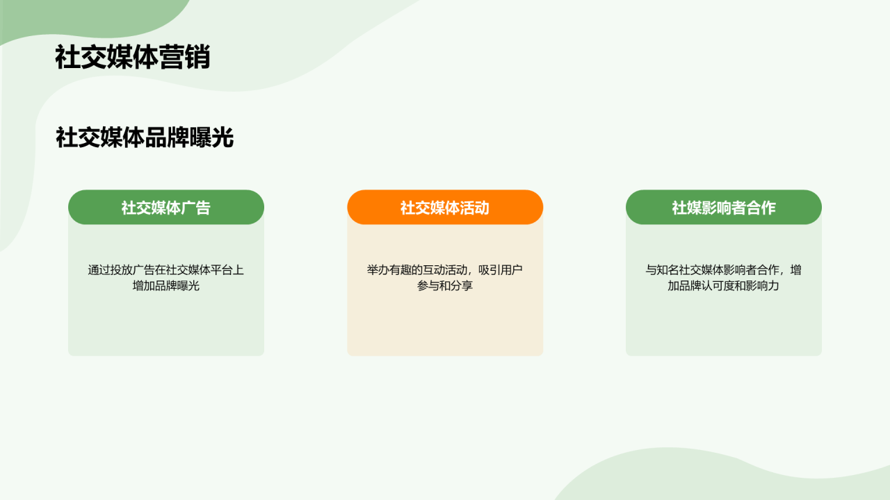 绿色插画双十二抢占商机PPT模板