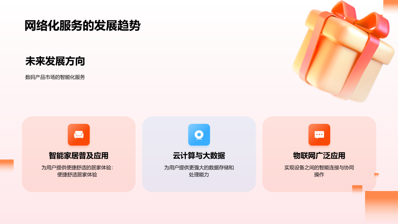 粉色数码潮流双十二新风向PPT模板