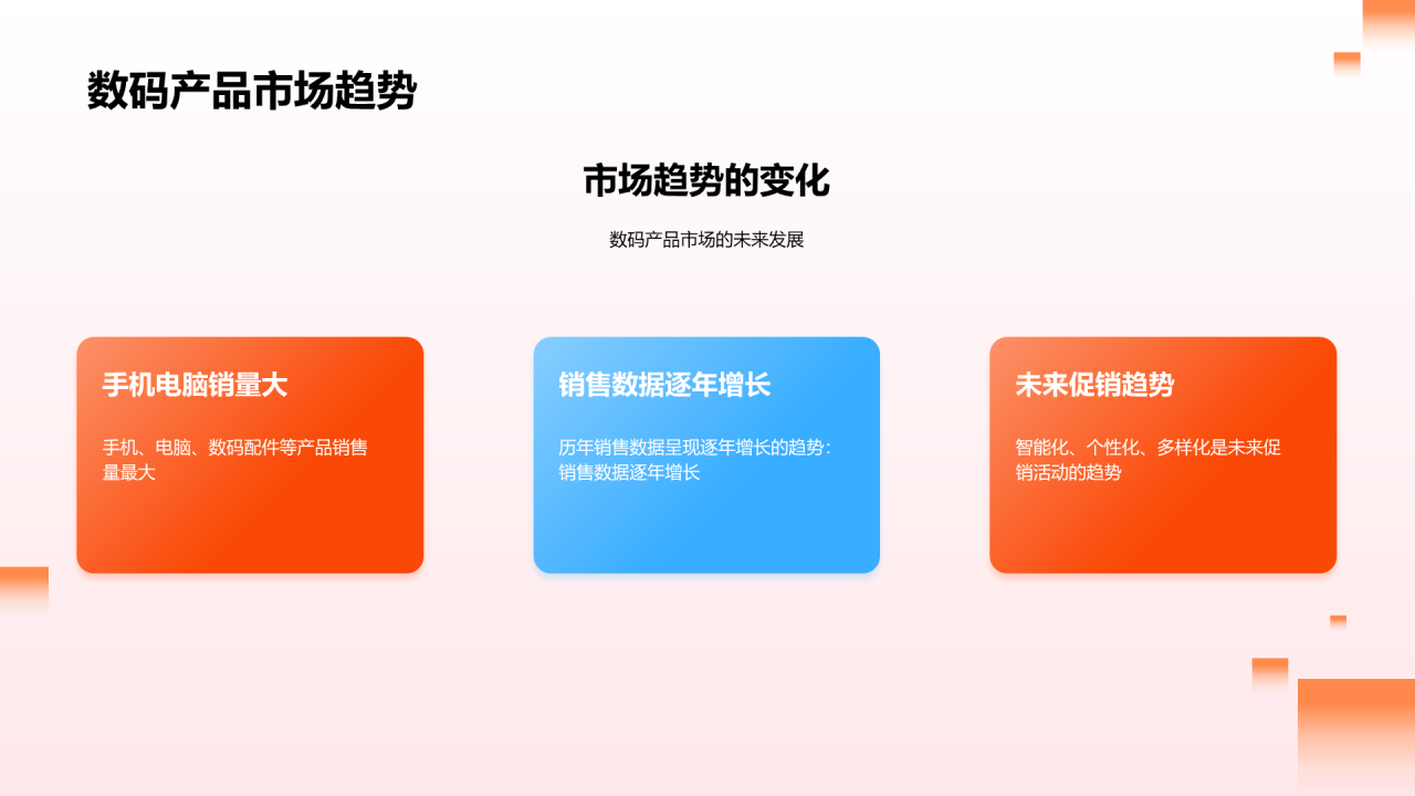 粉色数码潮流双十二新风向PPT模板