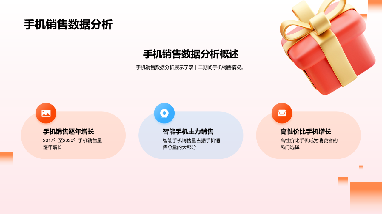 粉色数码潮流双十二新风向PPT模板