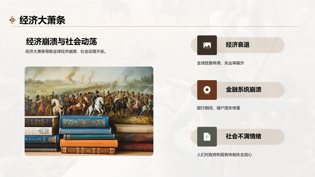 黄色复古读书笔记和平与战争培训课件PPT模板