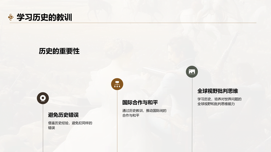 黄色复古读书笔记和平与战争培训课件PPT模板