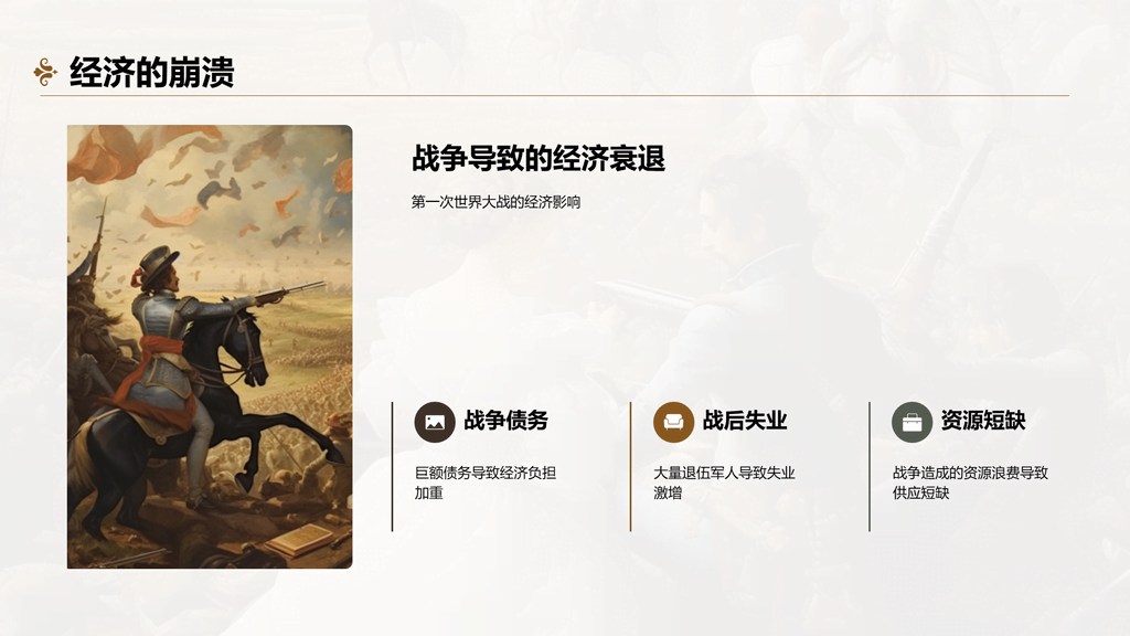 黄色复古读书笔记和平与战争培训课件PPT模板