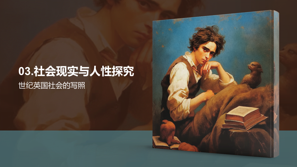 黄色复古读书笔记大卫.科波菲尔培训课件PPT模板