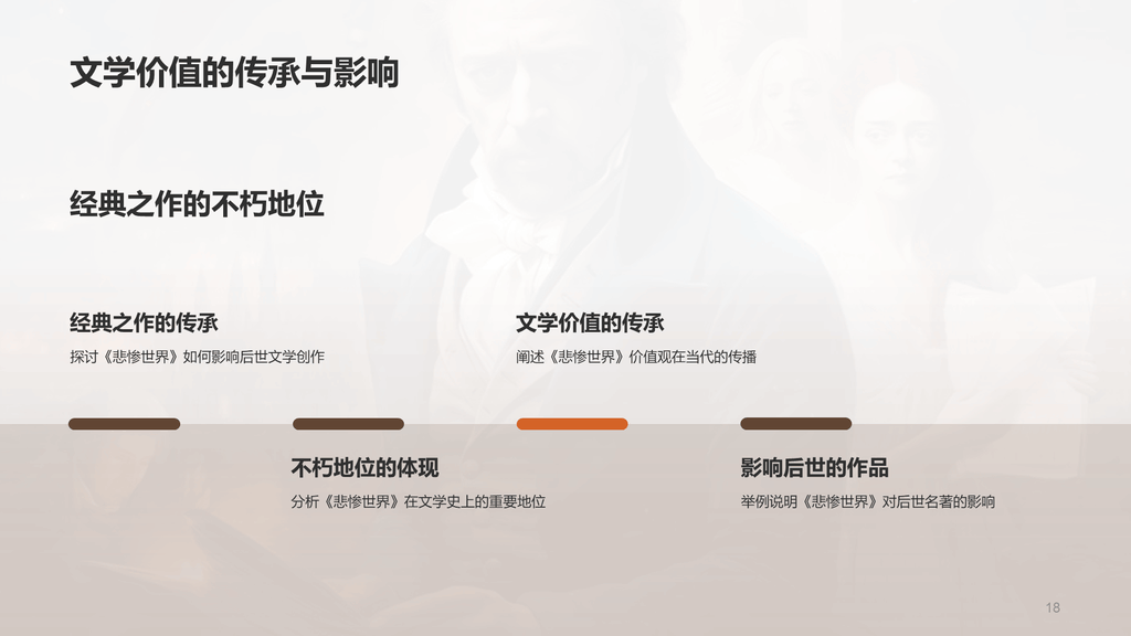 黄色复古读书笔记悲惨世界培训课件PPT模板