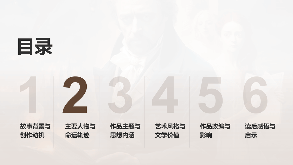 黄色复古读书笔记悲惨世界培训课件PPT模板