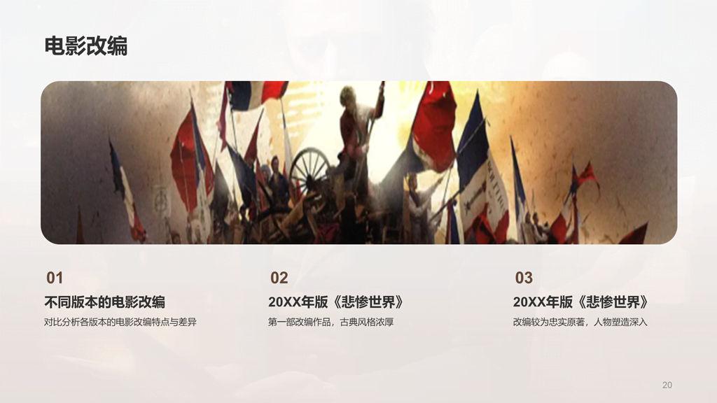 黄色复古读书笔记悲惨世界培训课件PPT模板