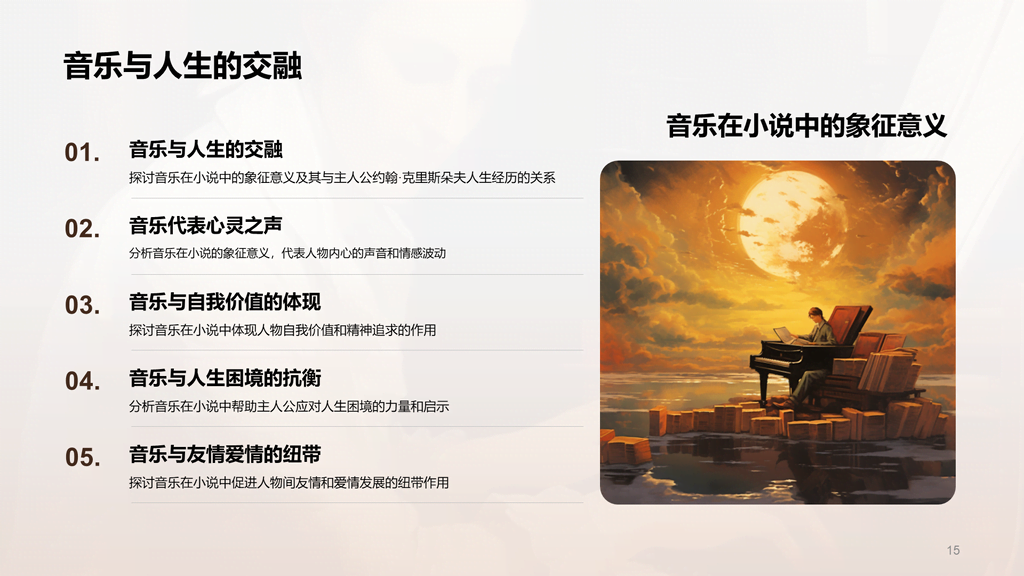 黄色复古读书笔记约翰.克里斯朵夫培训课件PPT模板