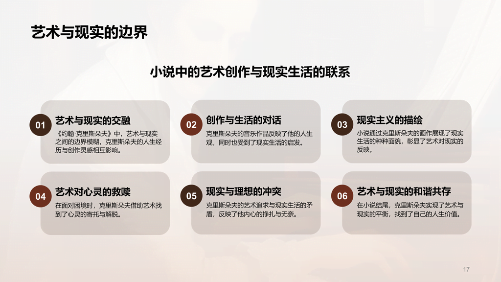 黄色复古读书笔记约翰.克里斯朵夫培训课件PPT模板