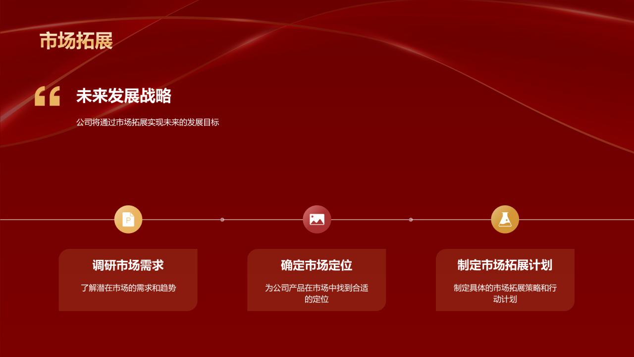 红色奢华企业年会业绩总结与展望PPT模板