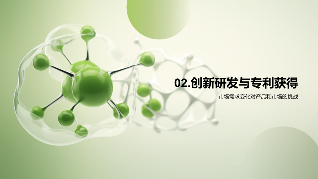 绿色现代生物医疗行业年终总结PPPT模板