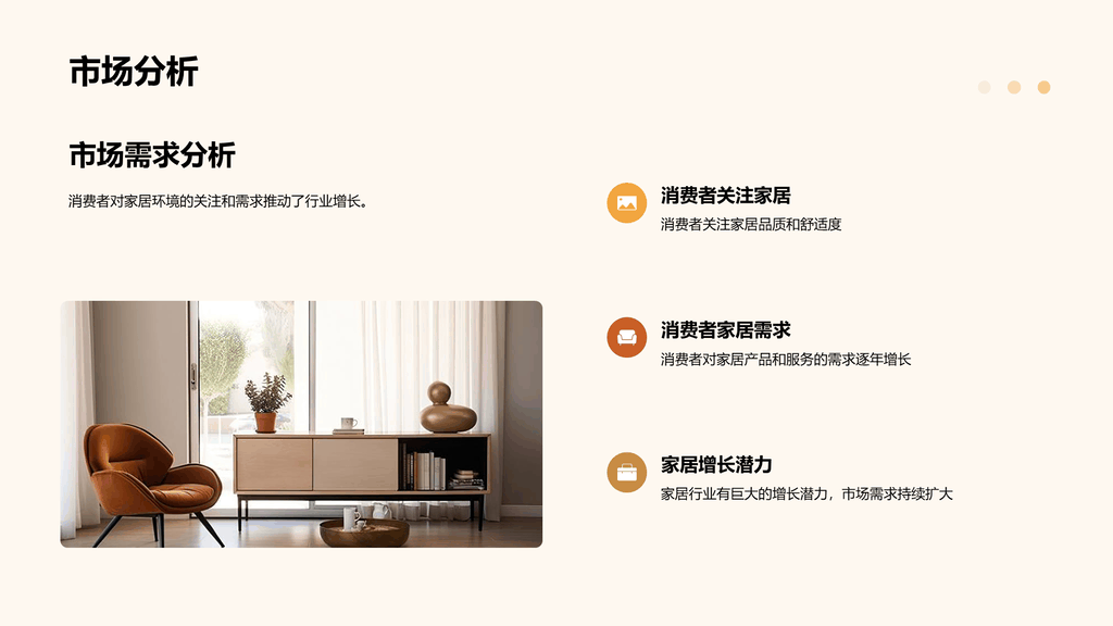 黄色简约现代地产家居年终总结PPT模板