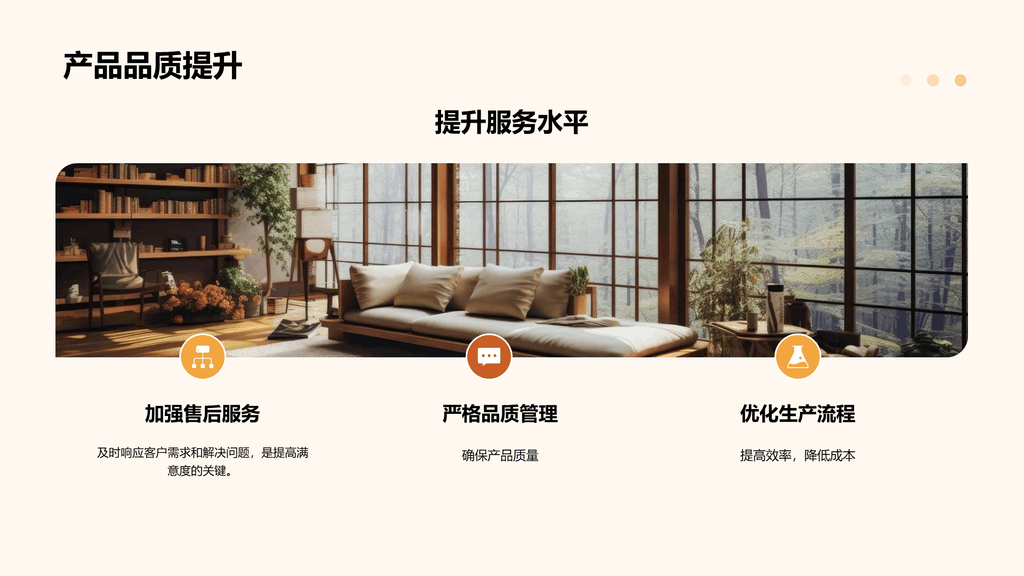 黄色简约现代地产家居年终总结PPT模板