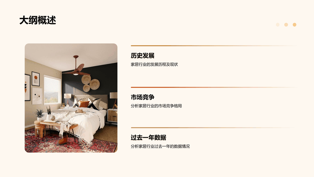 黄色简约现代地产家居年终总结PPT模板