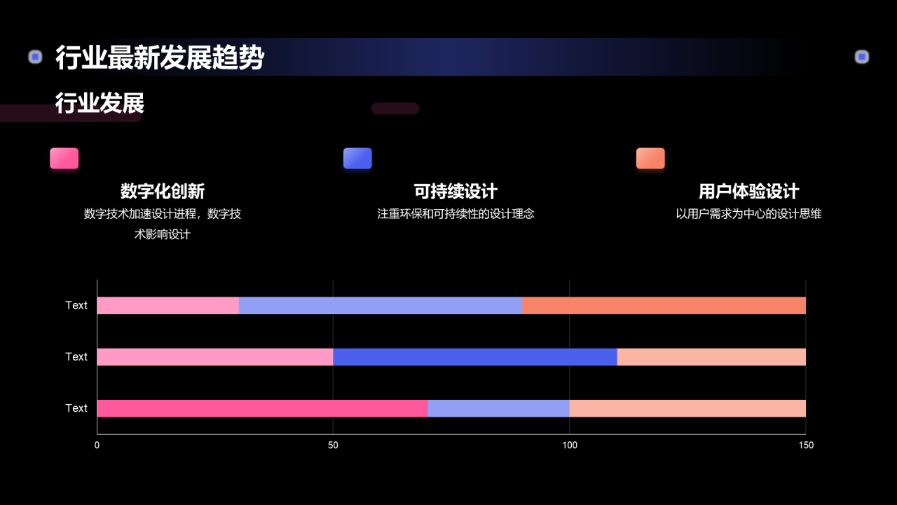 粉色创意设计趋势展望艺术设计年会PPT模板