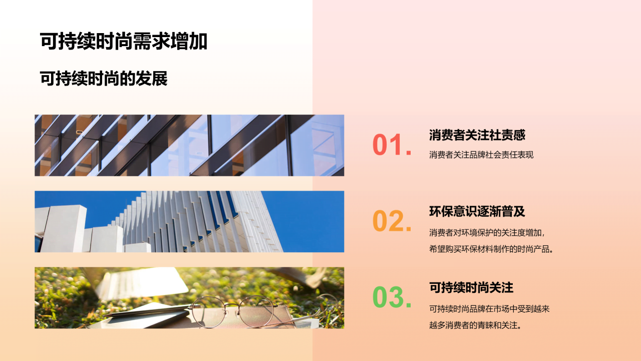 橙色创意酷炫3D服装时尚年终总结PPT模板