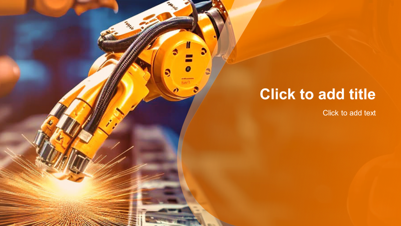 黄色商务现代机械制造年终总结PPT主题