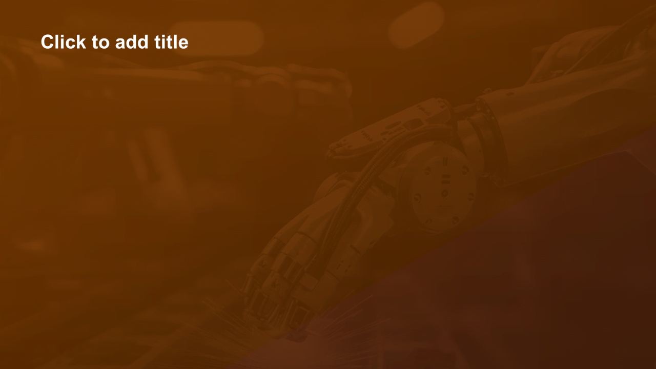 黄色商务现代机械制造年终总结PPT主题