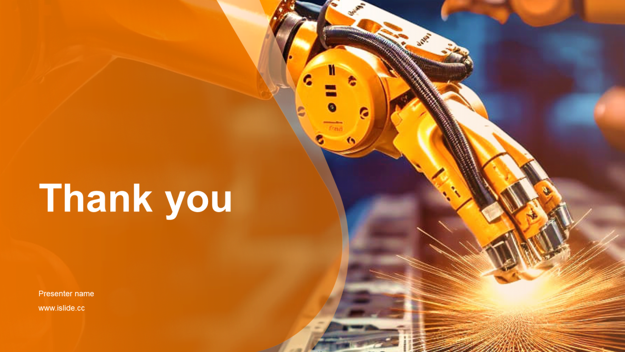 黄色商务现代机械制造年终总结PPT主题