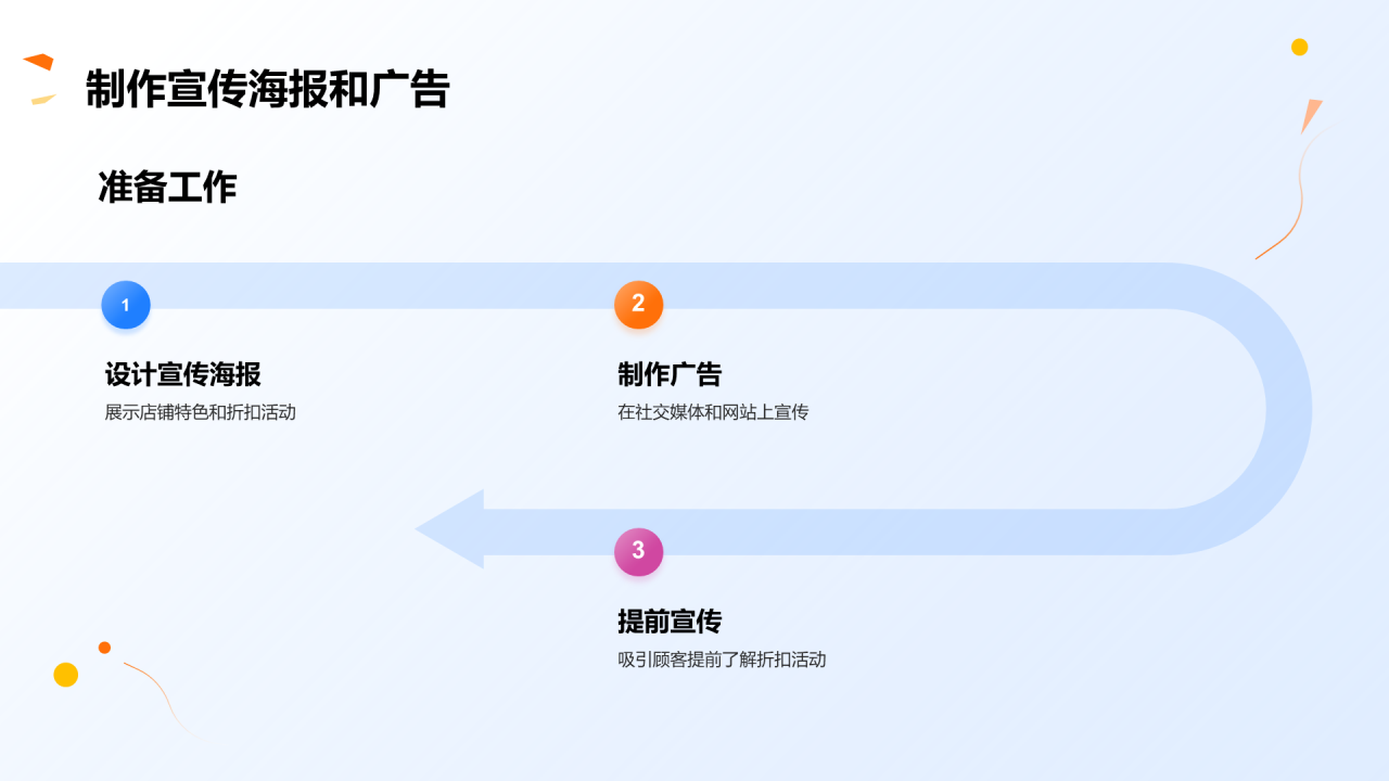 蓝色创意双十二文具狂欢节PPT模板