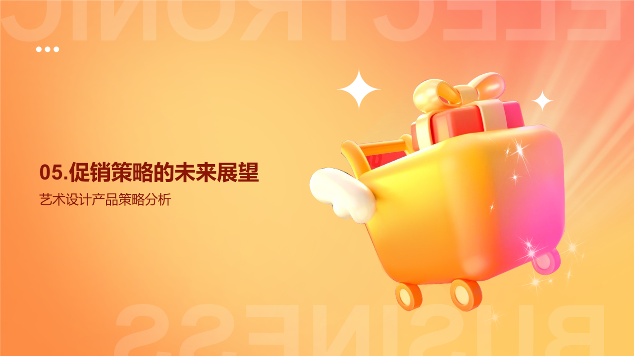 橙色3D创意炫酷双十二产品促销全攻略PPT模板