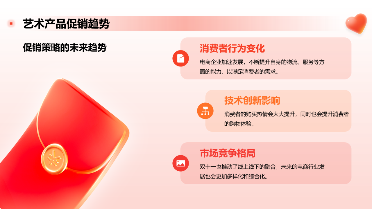 橙色3D创意炫酷双十二产品促销全攻略PPT模板