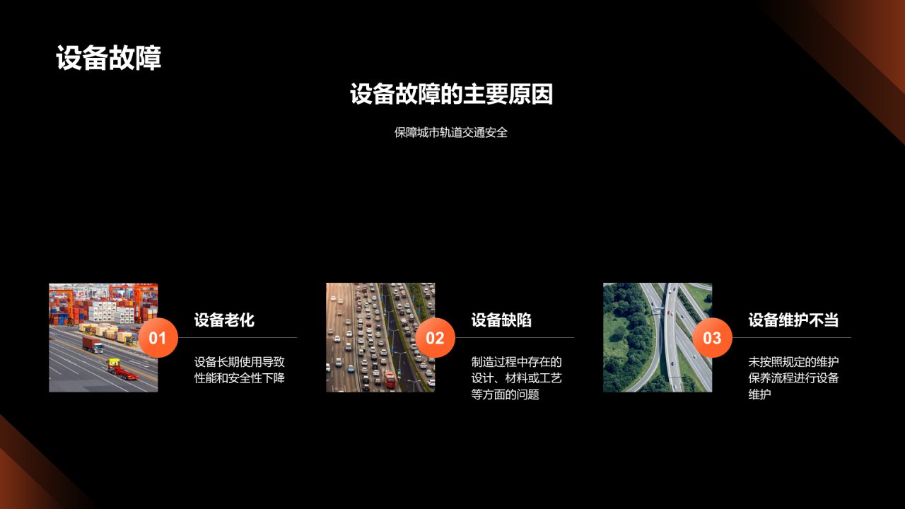 橙色商务现代交通提升策略PPT提升交通安全意识PPT模板