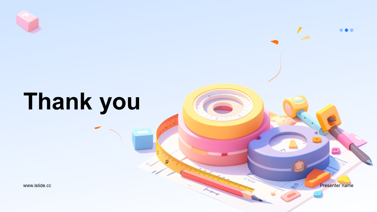 蓝色创意双十二文具狂欢节PPT主题