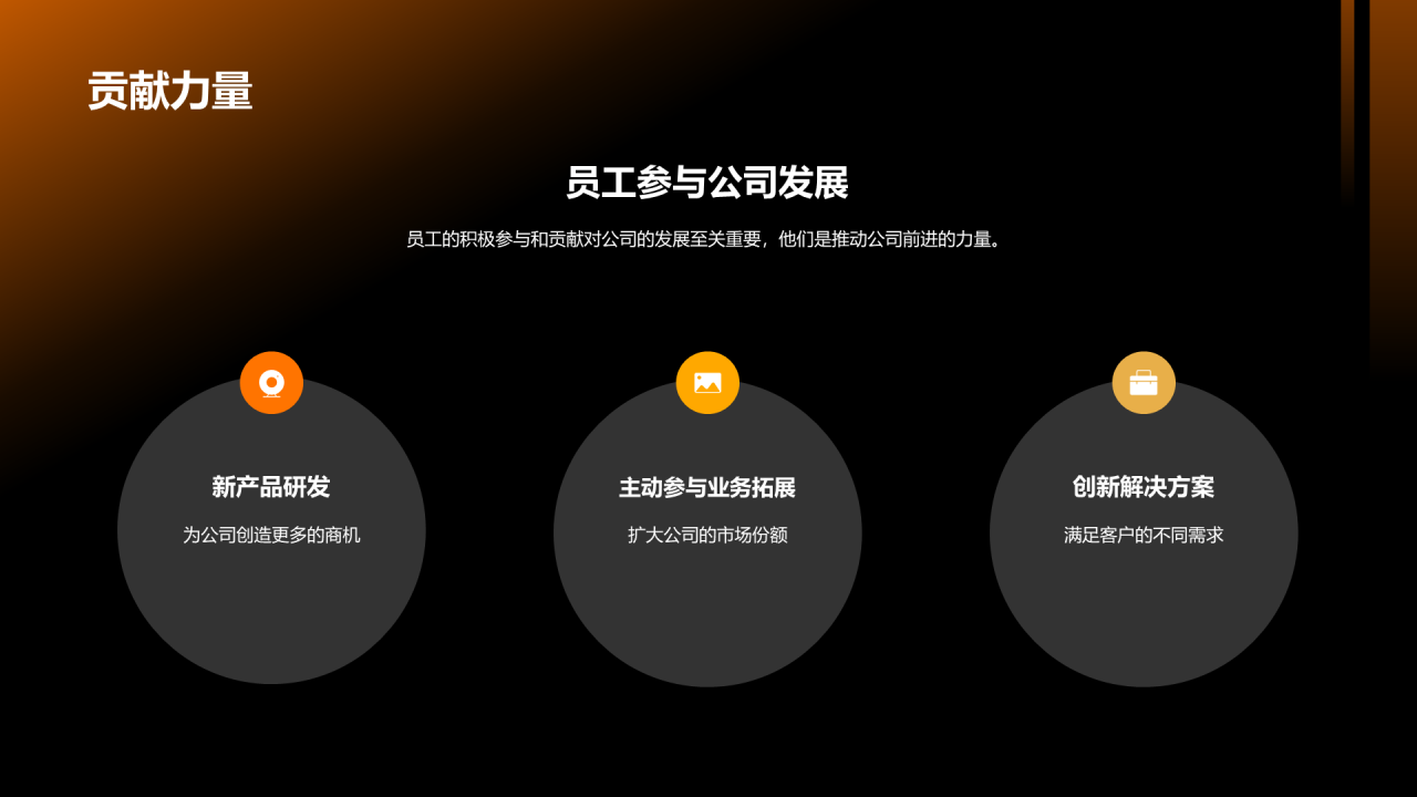 黑色电力行业年终总结PPT模板