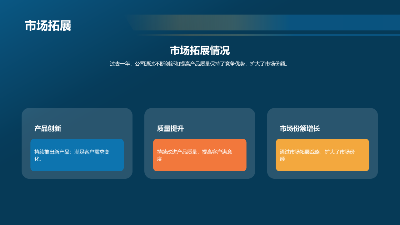 蓝色商务现代工业机械行业年终总结PPT模板
