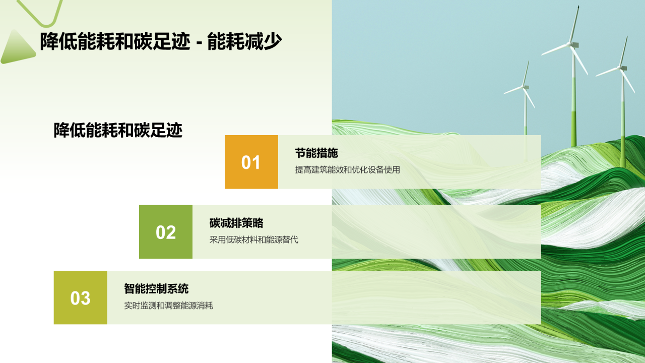 绿色商务现代建筑施工实践年终总结PPT模板
