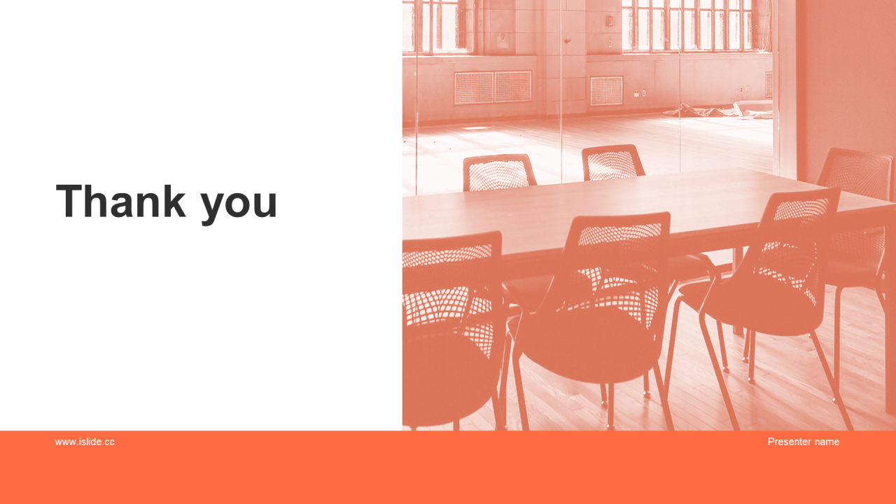 橙色简约商务竞聘述职PPT模板