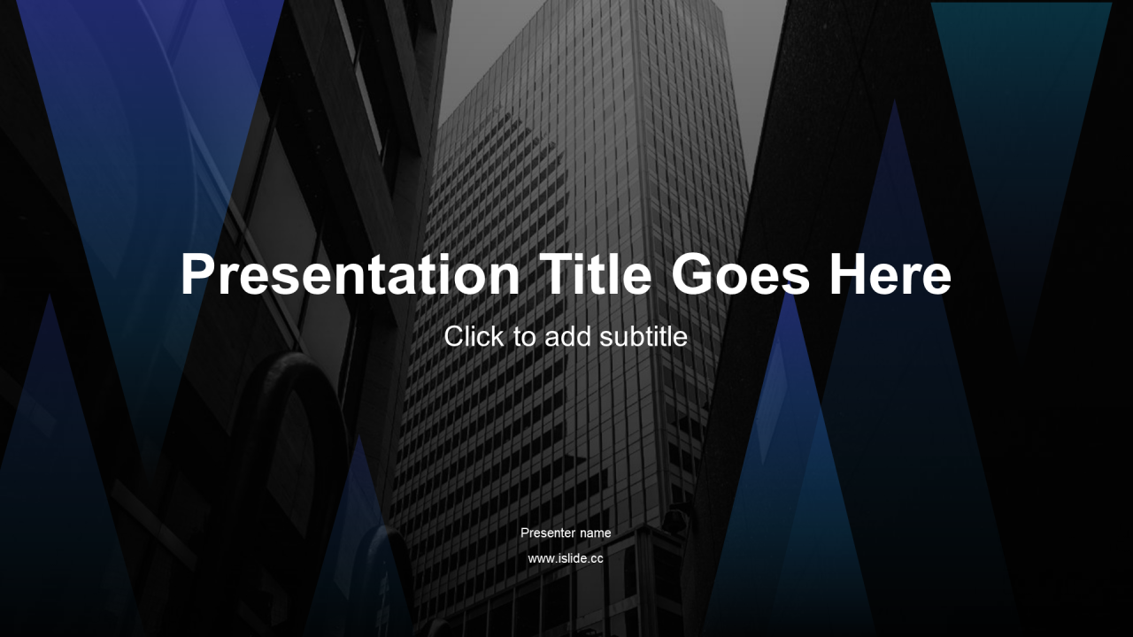 黑色简约风格年度工作汇报商业计划PPT素材