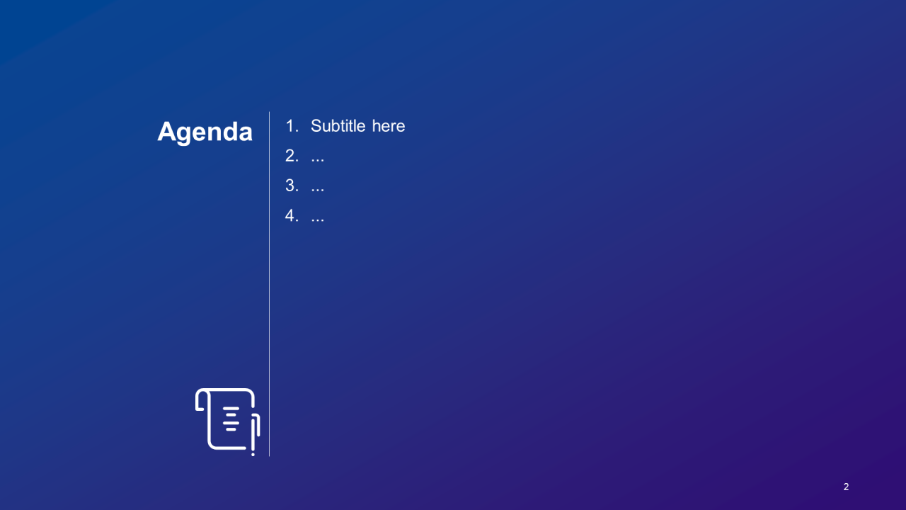 蓝色渐变商务工作总结汇报通用PPT模板