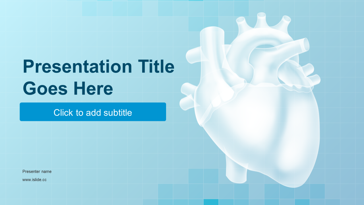 蓝色创意生物医疗培训课件