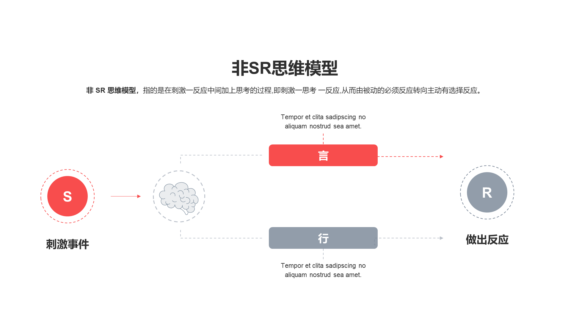 非SR思维模型PPT图示