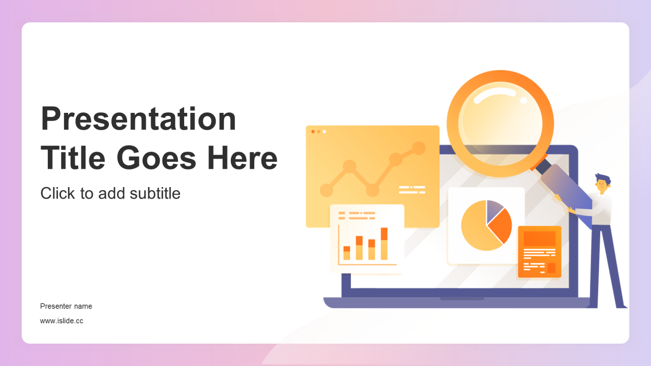 黄色插画教育培训PPT主题